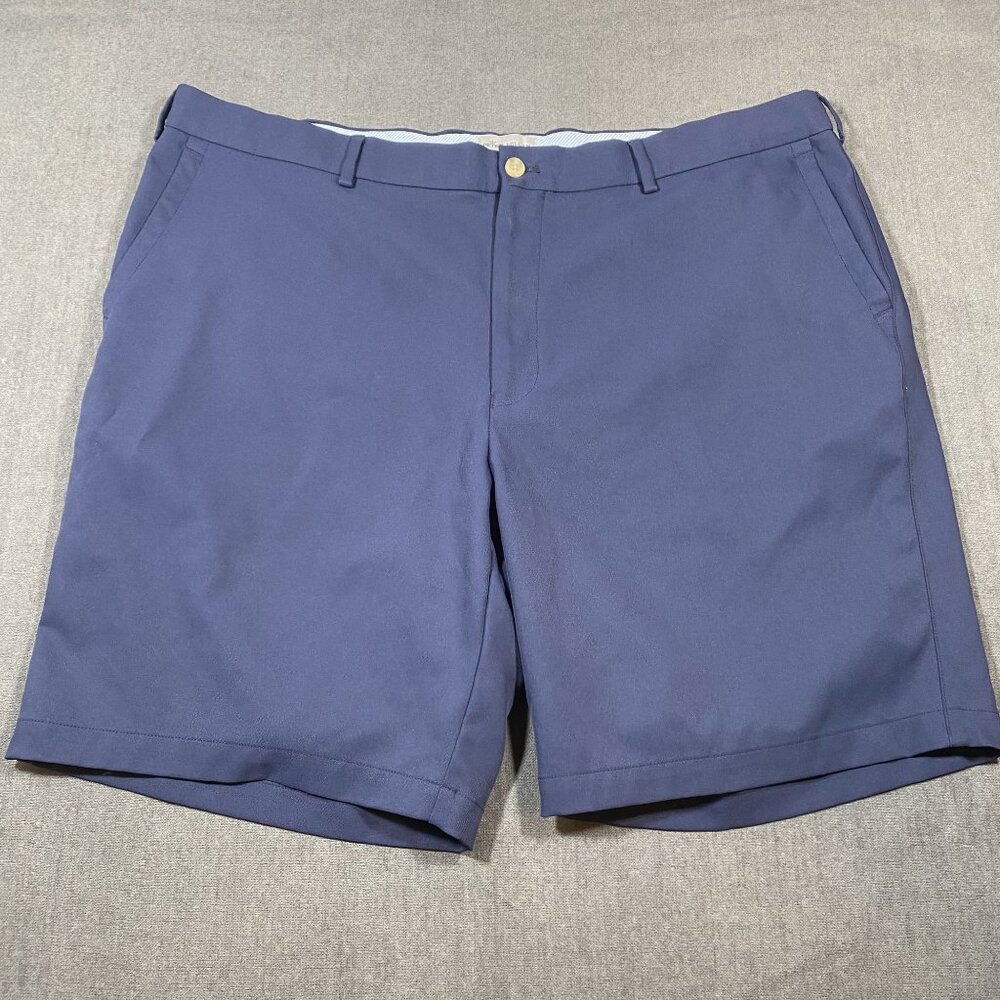 Peter Millar Navy Blue Mens Tailored Fit Shorts Size 42 Lightweight Golf Casual